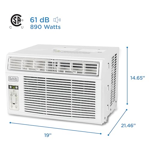 BLACK+DECKER BD10WT6 Window Air Conditioner with Remote Control, 10000 BTU, Cools Up to 450 Square Feet, White image 7