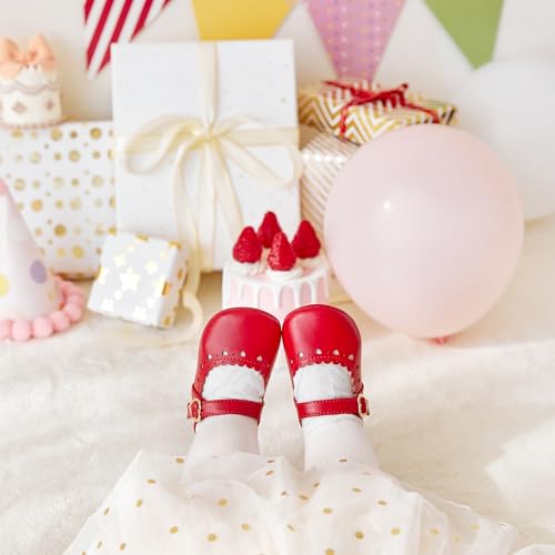 Image of PHIRAMIN Toddler Girl Mary Jane Dress Shoes-Little Girl School Uniform Shoes for Wedding Party