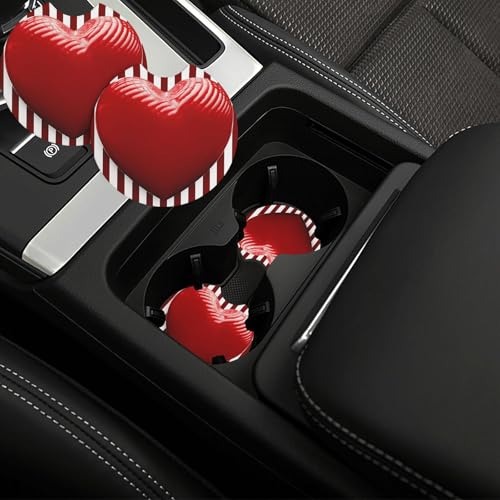 Posavasos para portavasos de auto 2 piezas negro miniatura 1