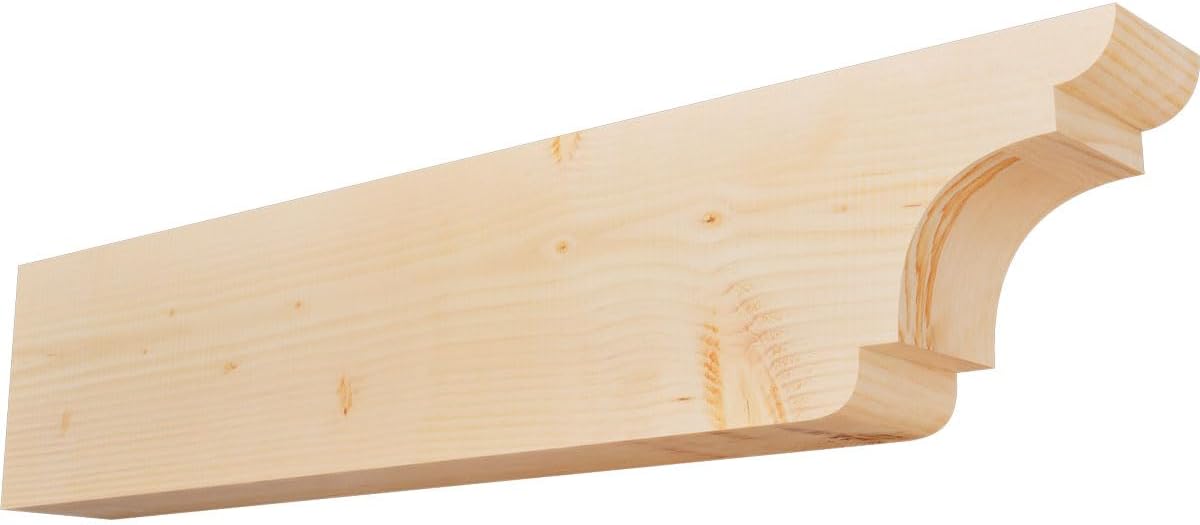 3 1/2"W x 6"H x 12"L New Brighton Smooth Rafter Tail, Western Red Cedar