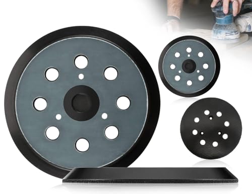 KAPSING 2 Stück 5 Zoll/12.7cm Schleifscheiben, Schleifteller 8 Loch kompatibel mit MAKITA Exzenterschleifer schwingschleifer BO5021/BO5041/BBO180/DBO180/MT924