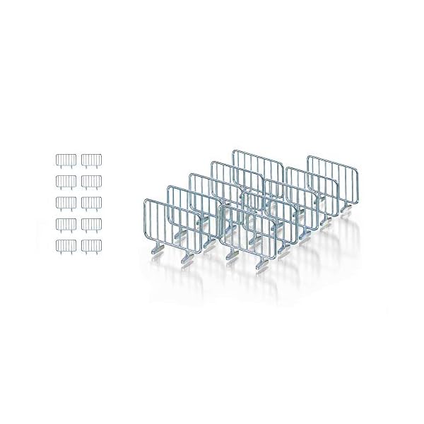siku 2464, Absperrgitter, 1:32, Metall, Silber, 10 Stück, Viele Funktionen – Bild 3