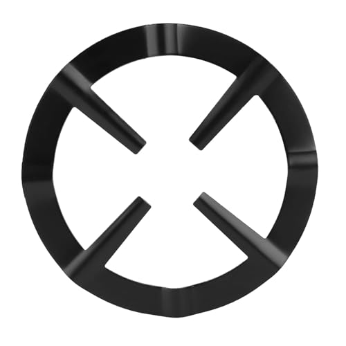 HAOHIZE Round Stove Rack, Pot Rack Black Coffee Pot Shelf, Stainless Iron Wok Rings Pots and Pans Organizer Round Stove Pot Holder Range Support Rack Stand for Kitchen