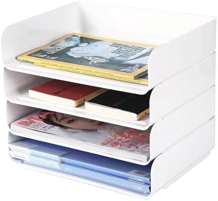 BIGSO Trey 3-stufige Briefablage - Dokumenten-Organizer Für DIN A4, Dunkelgrau