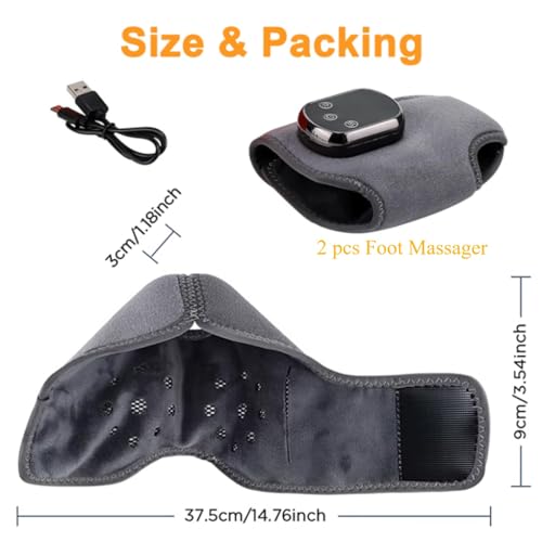 JIMACRO 2 pcs Masajeador de Pies, Masajeador Pies Electrico, Foot Massager Para Tobillo, Talón, Planta del Pie, Arco - imagen 7