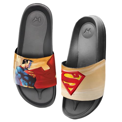 Popfunk Superman Worlds Finest Unisex Adult Slides Adjustable Flip Flop Sandals Officially Licensed Hypd Slydr Switch™3