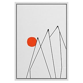 SIGNWIN Framed Canvas Wall Art Colorful Geometry Painting...