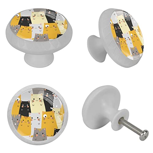 Bouton de placard cuisine fluorescent visible dans le noir lot de 4 - 5