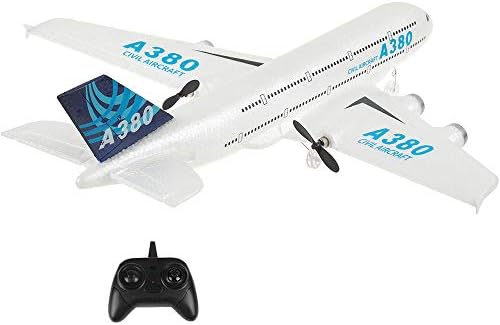 QT RC Plane-2.4Ghz 2 Channels Remote Control Airplane Ready to Fly,410mm Wingspan 6-Axis Gyro RC Airplane for Kids and Adults,Glider Aircraft Model Drone Kids…