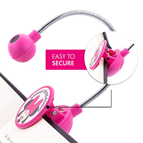 Withit Disney Clip On Book Light– Minnie –Led Reading Light, Reduced Glare, Portable, Lightweight Bookmark Light For Kids And Adults, Batteries Included #TOP1