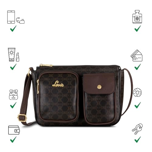Image of Lavie Women's Monogram Elsa Pocket Crossbody Sling Bag | Ladies Purse Handbag | Gift for Women