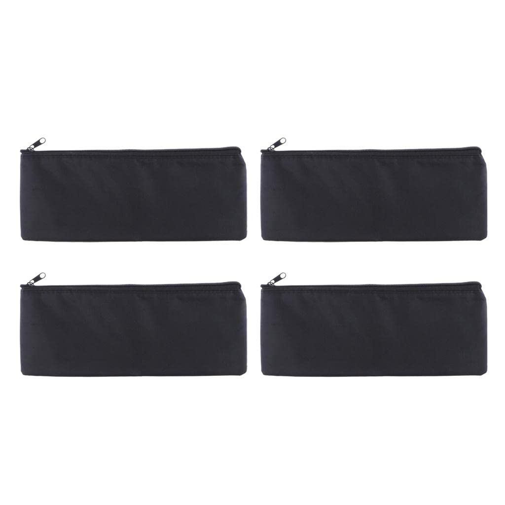 4x Mic Protective Bag Soft Storage Pouch Microphone Zipper Bag Black 31x11cm-picture-12
