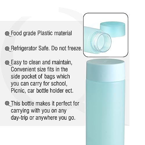 Image of Frosty Unbreakable Water Bottle 1 Litre | Set of 6 | Plastic Water Bottle | Office Bottle | Gym Bottle | Home | Kitchen