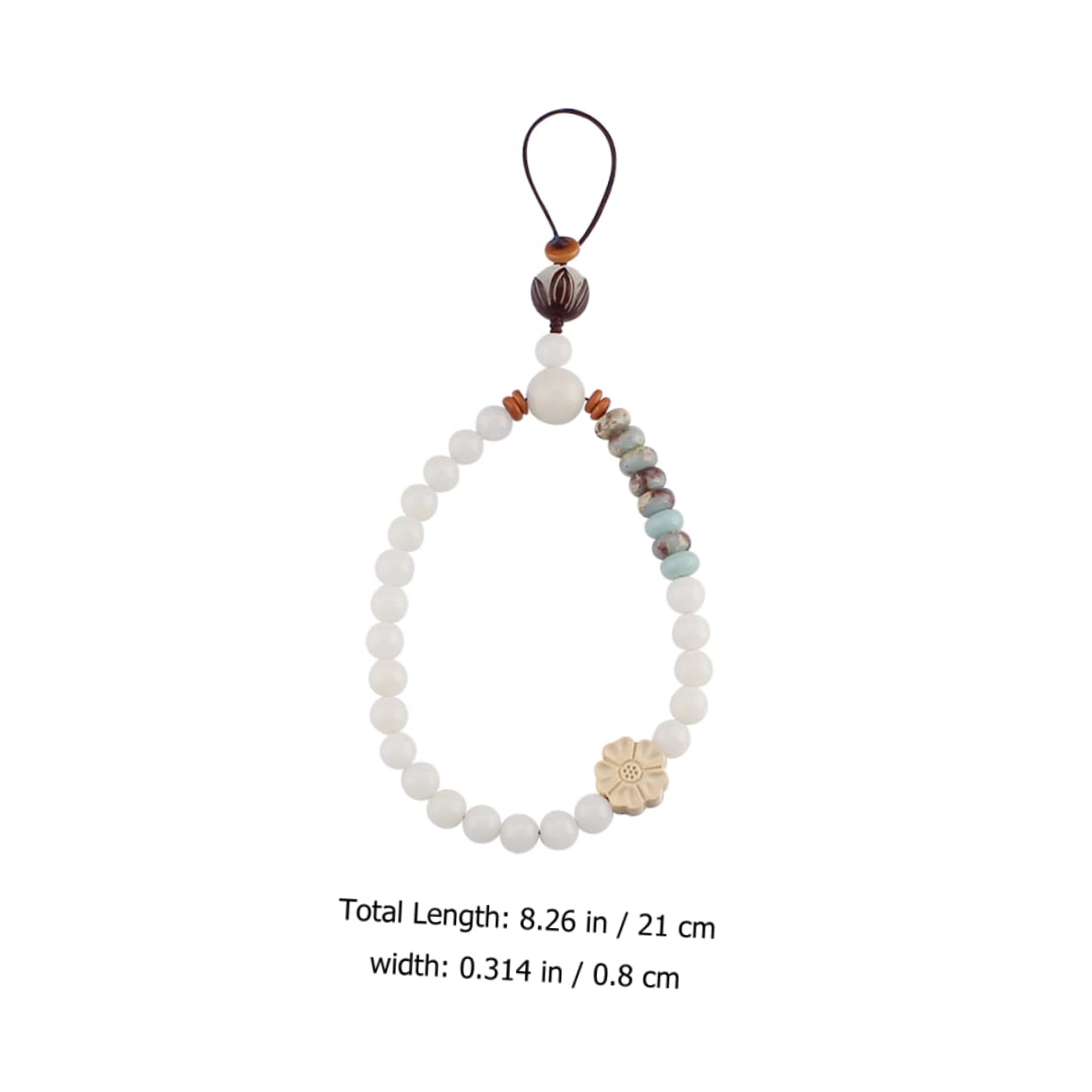 BESTonZON 5 Piezas cadena de teléfono móvil de jade teléfono inteligente cordón para colgar el teléfono despacho accesorios Accesorio móvil cordones colgantes cuerdas para celular