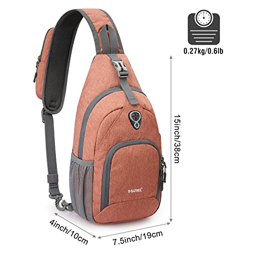 G4Free Brusttasche Schulterrucksack Sling Bags Umhängetasche Crossbody Herren Damen für Reise Wandern Radfahren Laufen Klettern