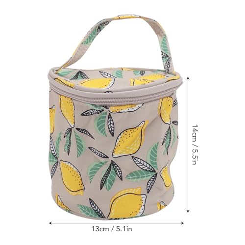 Saco de Armazenamento Redondo do Fio, Fechamento Dobrável do Zíper do Punho para o Armazenamento Por