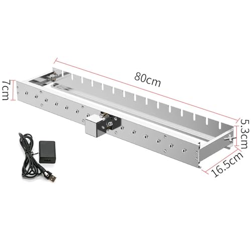 Barbecue entièrement automatique avec support rabattable AC/DC 5V de 80cm - 3