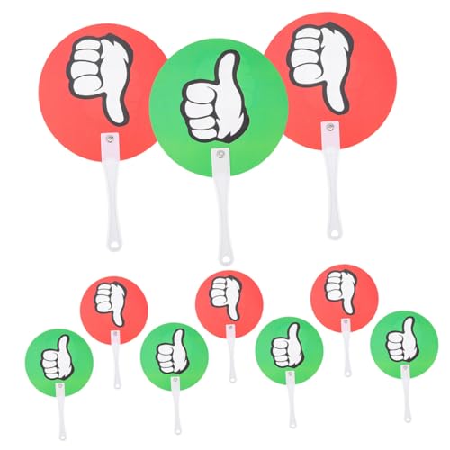 Palettes de vote oui non en plastique vert et rouge pour animer les jeux en classe