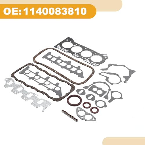 Image of Cylinder Head Gasket Kit No.1140083810 Engine Engine Valve Gasket Set for Suzuki Engine.G13A(SJ413)8V Rubber,Metal Gray
