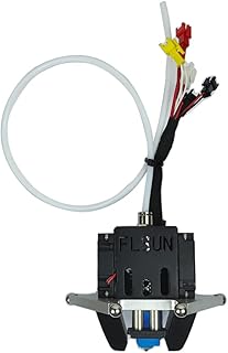 FLSUN Super Racer Original Full Hotend Kit, 3D Printer Parts Assembled Extruder Hot End Kit with 0.4mm Nozzle, Teflon Tube and Two 4010 turbofans and 1 Cooling Fan for Flsun SR