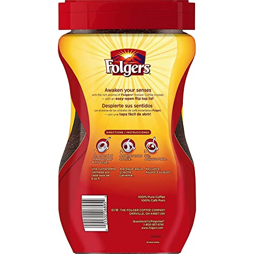 Folgers Instant Coffee Crystals, Classic Roast, 16 Ounce #TOP1