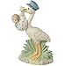 Precious Moments, Love Is On Its Way Stork Bisque Porcelain  Figurine, Boy, 153022