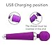 Adult Sex Toys 10 Speeds vibators for Women Electric Massager Cordless Rechargeable Waterproof Silicone Therapeutic Massage Handle Hook Massager Wand for Body Relax