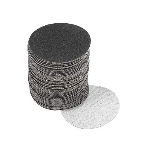 uxcell 2-Inch Hook and Loop Sanding Disc Wet/Dry Silicon Carbide 180 Grit 50 Pcs