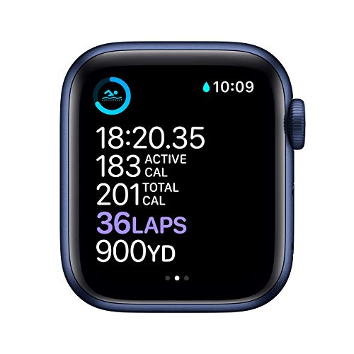 Apple Watch Series 6 (GPS, 40mm) - Blue Aluminum Case with Deep Navy Sport Band (Renewed) - Image 5
