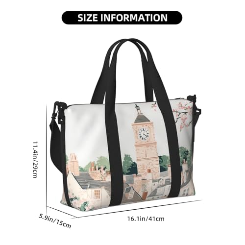 Travel Duffle Bag Blossom Weekender Overnight Bags Luggage Bag for Women Men Waterproof Sports Gym Bag Hand Bag with Shoulder Strap4