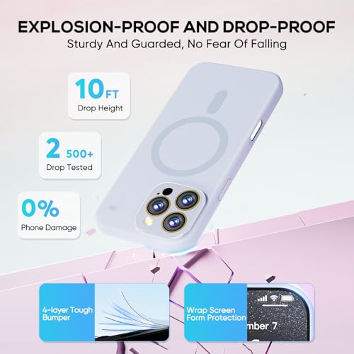 Coque iPhone 16 Pro magnétique silicone antichoc anti-rayures avec doublure microfibre