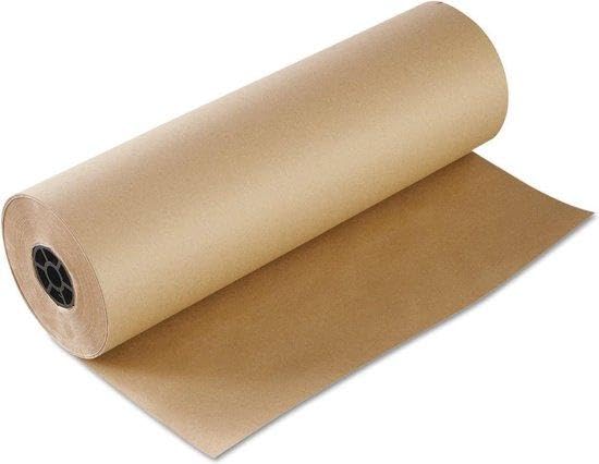 Papier Kraft Brun en Rouleau 70 cm x 285 m - Papier d'Emballage Résistant pour Colis et Calage