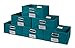 Niche Cubo Set of 6 Half-Size Foldable Fabric Storage Bins- Teal,HTOTE066PKTL