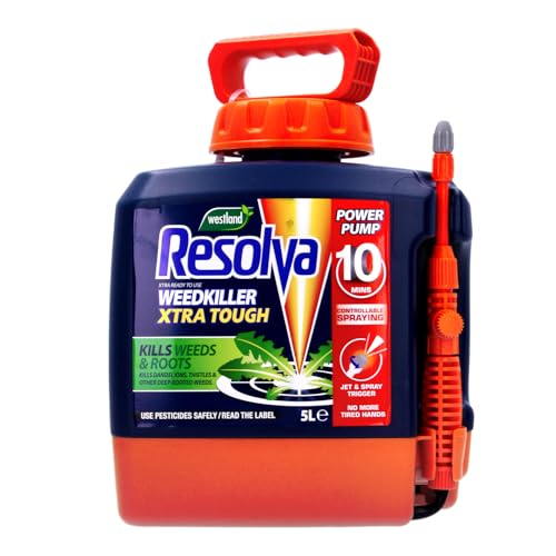 Resolva Pro Weedkiller Xtra Tough 5L Power Pump Ready to Use Kills Weeds and Roots