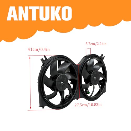 Radiator Condenser Cooling Fan Assembly Replacement for 2013 JX35 2014-2020 QX60 2013-2020 Pathfinder NI3115149 623760 by ANTUKO - Image 5
