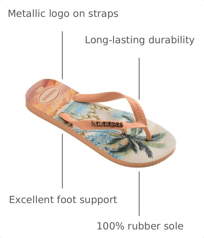 Image of Havaianas Women's Slim Logo Metallic Flip Flops
