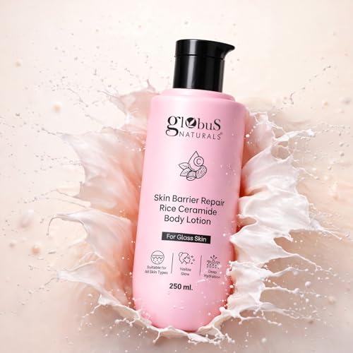 Image of Globus Naturals Skin Barrier Repair Rice Ceramide Body Lotion - Deep Hydration & Visible Glow for Glass Skin - All Skin Types - 250 ml