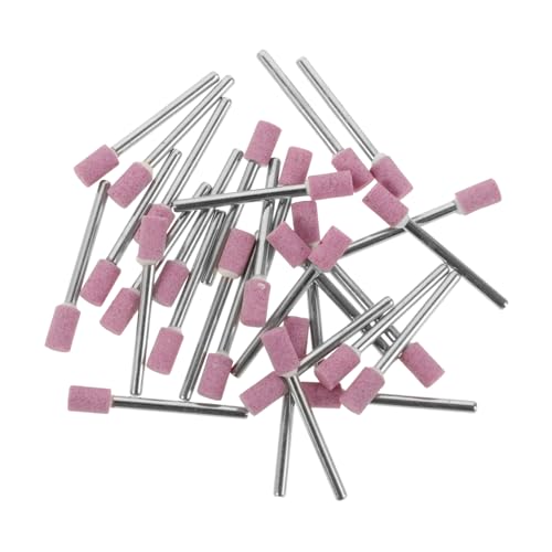 JECOMPRIS 50pezzi Punte Abrasive Per Trapano Rotativo Testa Lucidante Cilindrica Pietra Per Utensili Da Falegnameria Accessori Per Rettifica e Lucidatura Professionale