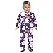 Emelivor Halloween Ghost Purple Unisex Baby Newborn One-Piece Pajamas Cotton Sleepwear Outfits for Girl Boy Kids