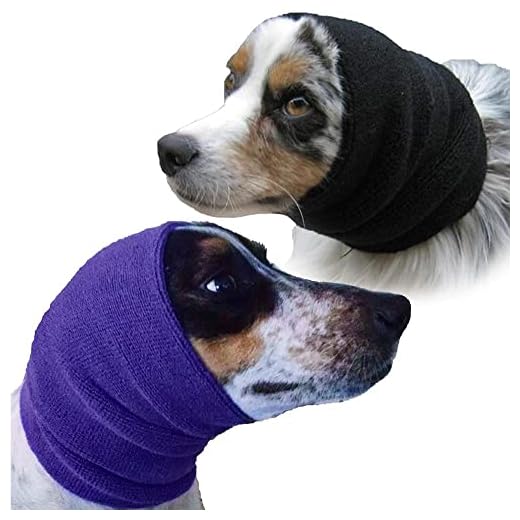 Happy Hoodie 2 Pack Large Bundle (Black & Purple) The Original Grooming & Force Drying Miracle Tool for Anxiety Relief & Calming Dogs