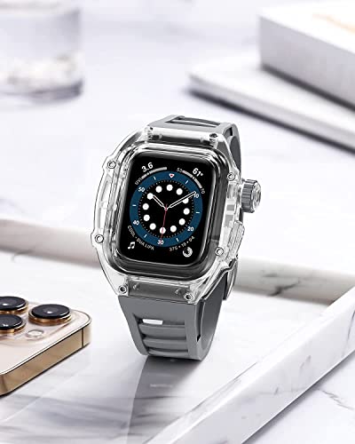 Funda de reloj transparente antigolpes con correa iWatch Series 8 5