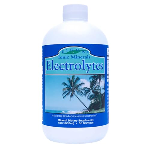 Image of Eidon Ionic Minerals - Liquid Electrolytes, Electrolyte Drops - 18 oz | Ionic Mineral Supplement to Add to Water, Balances Electrolyte Equilibrium, Sugar Free Unsweetened Hydration for Men & Women