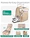 BAGSMART 30L Travel Backpack for Women, Carry on Backpack for Airplanes, Gym Backpack with Shoe Compartment, Lightweight Travel Bag Fits 15.6 Inch, Water-Resistant, Desert