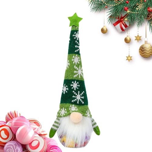 クリスマスクッキーボックス,トムテのクッキーストレージボックス テーブル装飾 - 再利用可能なキッチンや寝室 オフィス 教室用 小物収納