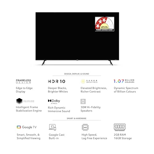 Image of acer 164 cm (65 inches) G Plus Series 4K Ultra HD LED Smart Google TV AR65GT2851UDFL