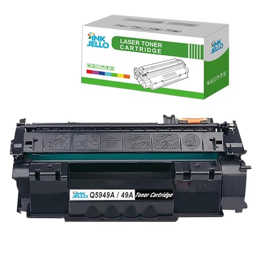InkJello Compatible Toner Cartridge Replacement for HP LaserJet 3390 3392 1160 1320 1320N 1320NW 1320TN 3392AIO 1160LE 3390AIO Q5949A (Black, 1-Pack)