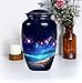 Midnight Beach Urn, Urn for Ashes Adult Male, Urns for Mom Ashes, Cremation Urns for Adults, Burial Urns for Humans, Large Urns for Human Ashes Adult (Size - 10inch)