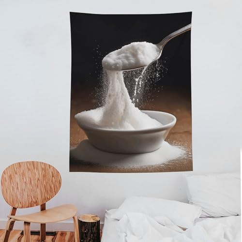 Drapeau mural vertical motif sucre et cuillère 152 x 203 cm - 5