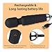 Tokomes Power Wand Massager, Wireless Waterproof USB Rechargeable Massage with 8 Powerful Speeds 20 Modes Vibration,Mini Frequency for Muscle Aches & Sports Recovery