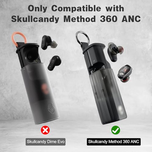 Image of for Skullcandy Method 360 ANC Case Cover, Soft Silicone Protective Earbuds Case, Only Compatible with Skullcandy Method 360 ANC with Cleaner Kit Accessories Set(Off-White)